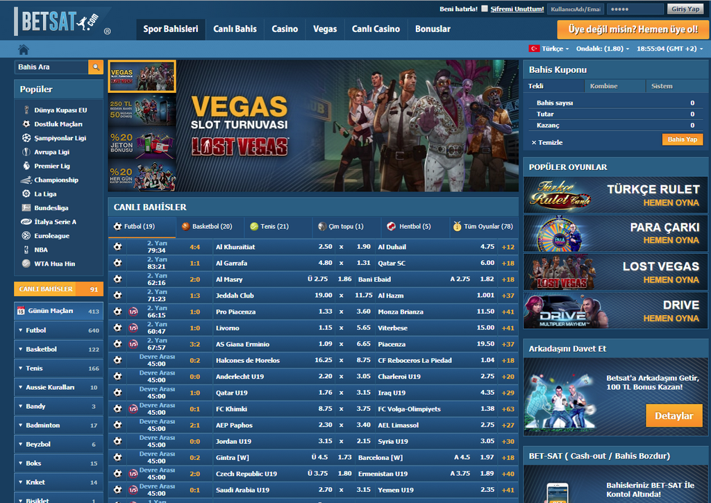 Betsat Casino Sitesi İncelemesi ve Ücretsiz Fiş Avantajı